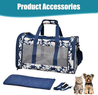 Soft-Sided Kennel Pet Carrier, Airline Approved Travel Handbag