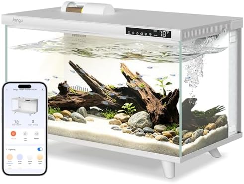 M1 5.3 Gallon Smart Fish Tank, App-Controlled Betta Aquarium Starter Kit