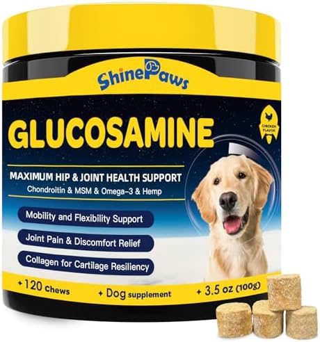 Glucosamine for Dogs, Joint Supplement, Freeze Dried, 120 Chews