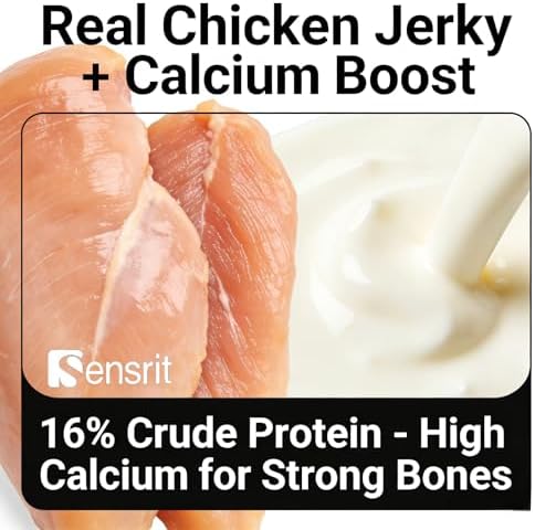 Chicken Wrapped Milk Sticks Dog Treats - 10oz (285g) High Protein Jerky Chews for Dogs - Calcium-Rich Healthy Snacks for All Breeds Training Rewards & Teeth Cleaning