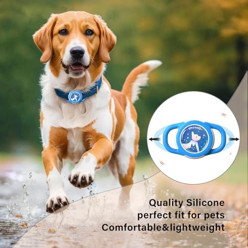 Waterproof AirTag Holder for Dog Collar, Soft Slide-On Dog AirTag Holder