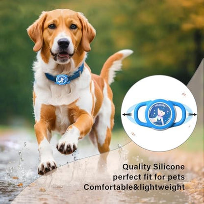 Waterproof AirTag Holder for Dog Collar, Soft Slide-On Dog AirTag Holder