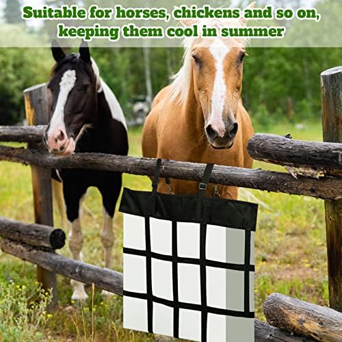 Tessco for you 2 Pcs Box Fan Holders for Horse Stall, Nylon Bag,Black