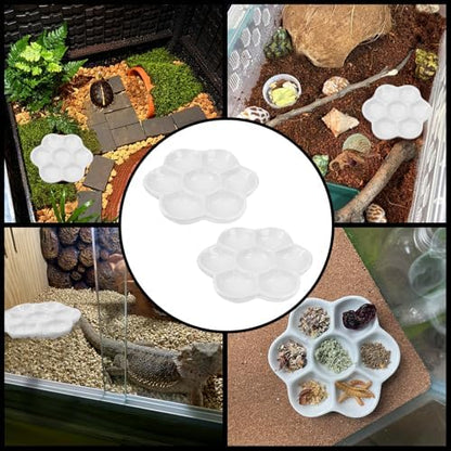 3.5" Hermit Crab Ceramic Food Dish for Hermit Crab,2Pcs
