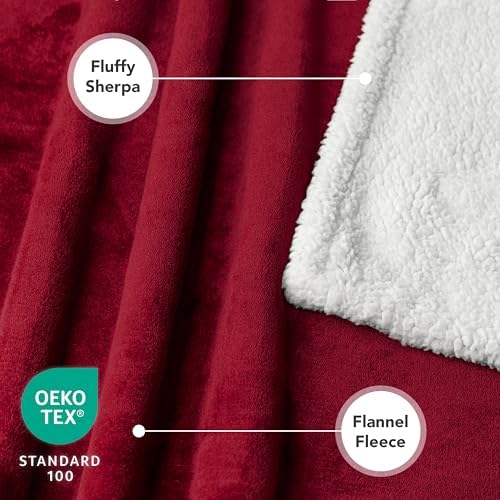 PetAmi Waterproof Dog Blanket for Small Dog Puppy Cat, 29x40, Wine Red
