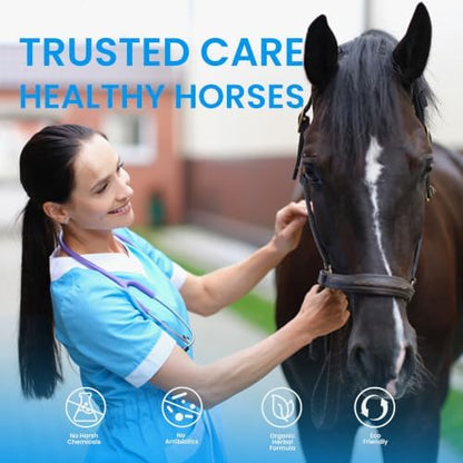 Eye Cleanser 150ml/5 fl.oz for Horses and Ponies Deeply Cleans Foreign Particles Moisturizing Eye Cleanser 1 Bottle