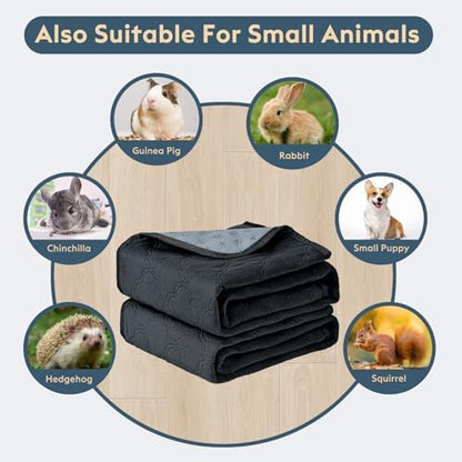 FunFurry Washable Pee Pads for Dogs - 2 Pack Reusable Pee Pads，Waterproof Puppy Pads，Pet Training Pads，Super Absorbent with Dog Paw Shape Non-Slip Backing (Dark Grey, 24" X 36" - 2 Pack)