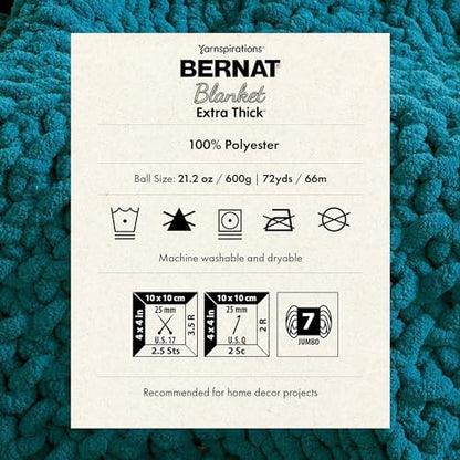 Bernat Blanket Extra Thick Chunky Yarn for Crocheting, Plantain