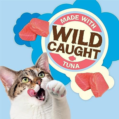 Friskies Purina Party Mix Natural YUMS Cat Treats, Wild Tuna, (10) 2.1 oz