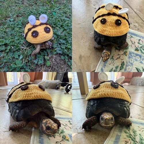 Turtle Sweater Handmade Small Animal Sweater Winter Knitted Sweater with Adjustable Strap Tortoise Apparel for Christmas Halloween Party Cosplay Costume Photo Shoot (Small)