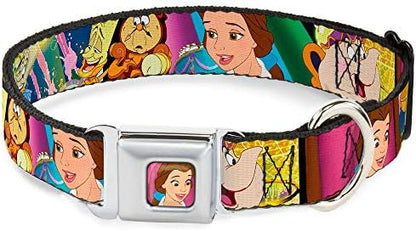 Buckle-Down Seatbelt Buckle Dog Collar - The Little Mermaid Under the Sea Scenes - 1.5" Wide - Fits 13-18" Neck - Small