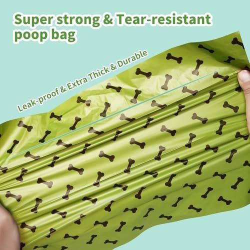 Dog Poop Bags 540 Count (36 Rolls) – Biodegradable, Extra Thick, Leak-Proof Pet Waste Bags | Unscented Doggie Bags | Fits All Dispensers | Eco-Friendly | All Breeds