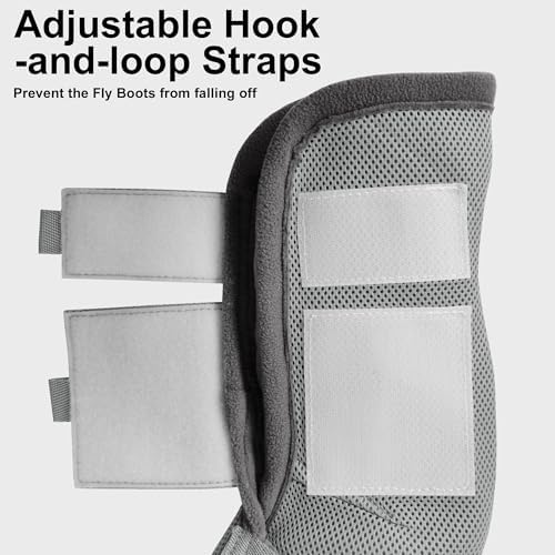 Horse Fly Boots, Mesh Fly Boots for Horse Set of 4, Equine Leg Protection
