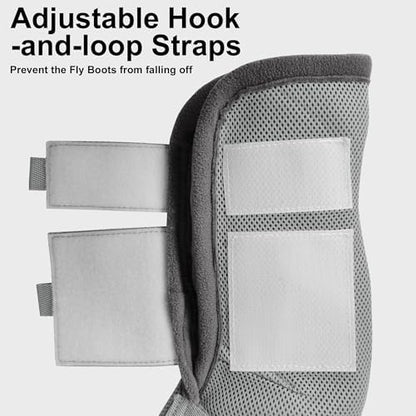 Horse Fly Boots, Mesh Fly Boots for Horse Set of 4, Equine Leg Protection