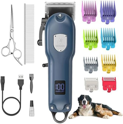Dog Rechargeable Cordless Clippers for Grooming for Heavy Thick Hair&Coats