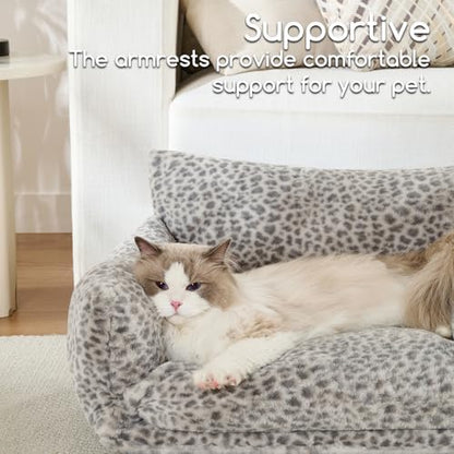 Hollypet Cat Bed Small Dog Orthopedic Couch Beds for Pets up to 20 lbs