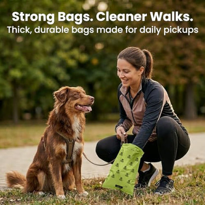 Pogi's Poop Bags – Large, Leak-Proof Dog Waste Bags for Yard or Home Use, Unscented (Single Roll, 500-Count)