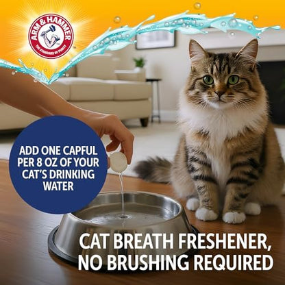 Arm & Hammer Complete Care Cat Dental Water Additive, 8 Fl Oz, 2-Pack