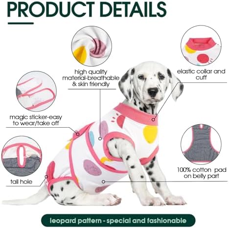 Kuoser Recovery Suit for Dogs After Surgery, Female Dog Onesie for Surgery