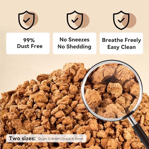 BUCATSTATE Cork Bedding 12.35OZ, Natural Hamster Bedding