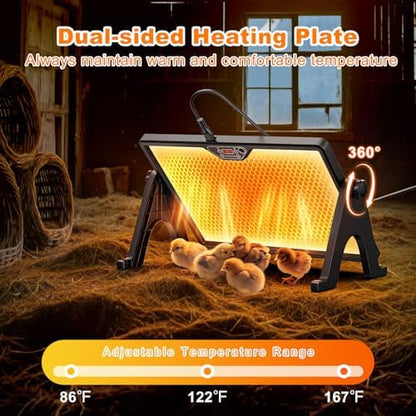 Pawaboo 6-in-1 Chicken Brooder Box for Chick Starter Kit