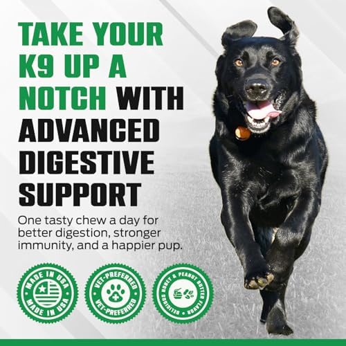 K10 Probiotic Chews for Dogs, Probiotic & Prebiotic Formula, 10 Count