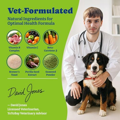Flea & Tick Prevention for Dogs Chewables,Dog Immune Support Supplement
