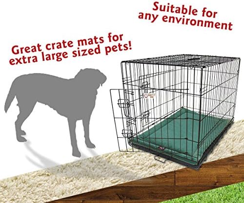 Majestic Pet Dog Crate Mat - Machine Washable Soft Plush Pet Bed Pad for Crates & Kennels | USA Crafted | 48"x30" Villa Marine