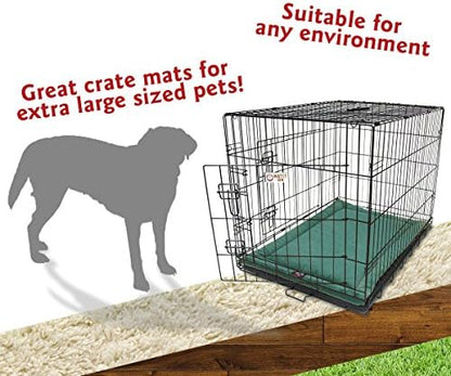 Majestic Pet Dog Crate Mat - Machine Washable Soft Plush Pet Bed Pad for Crates & Kennels | USA Crafted | 48"x30" Villa Marine