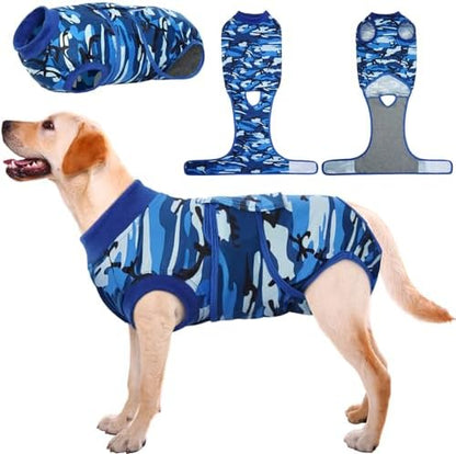 Kuoser Recovery Suit for Dogs Cats, Soft Dog Surgery Suit Female Male Spay