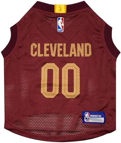 Pets First NBA CLEVELAND CAVALIERS DOG Jersey, Medium - Tank Top Basketball Pet Jersey
