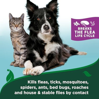 Vet's Best Waterless Flea & Tick Bath for Cats, Plant-Based, 5 oz