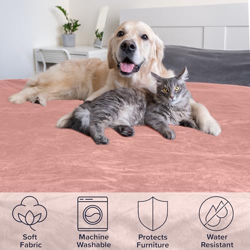 PETMAKER Dog Blanket, Pink, 80” x 100”