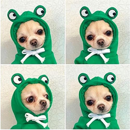 Warm Dog Winter Clothes Cute Fruit Dog Coat Hoodie, Green, M