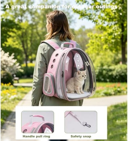 Expandable Pet Backpack 14"×15"×16.5" Cats Dogs Carrier Bag