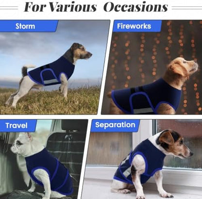MIGOHI Dog Anxiety Relief Coat,S, NavyBlue