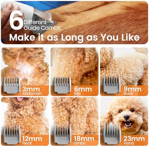 oneisall Dog Grooming Vacuum with Clipper & Nail Grinder&Trimmer