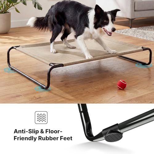 Veehoo Cooling Elevated Dog Bed, Outdoor Raised Dog Bed for Large Dogs