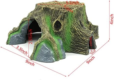 Resin Large Turtle Tank Accessories Reptile Hideouts Cave