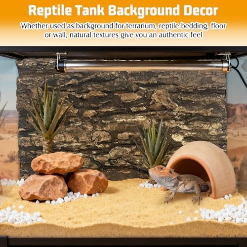 Reptile Cork Bark Bedding 6PCS Bearded Dragon Climbing Wall Mat