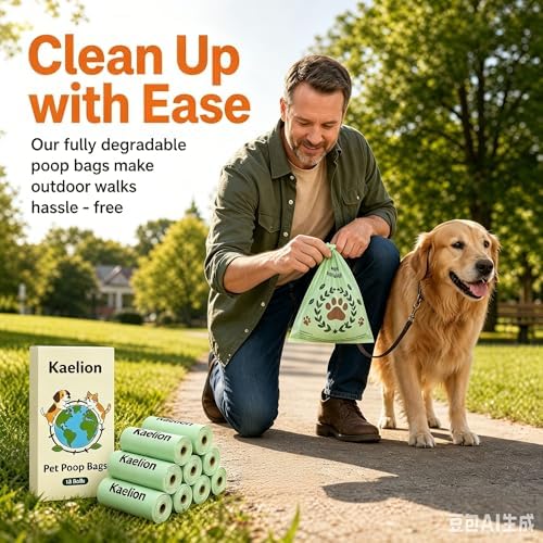 Compostable Dog Poop Bags, 270 Lavender Scented Waste Bags