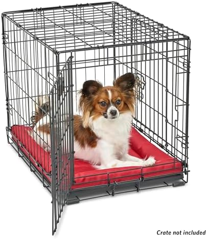 MidWest Homes for Pets Ultra-Rugged MAXX Dog Bed, Water Repellant, Easy Wipe Clean, Super Durable, Fits 24-inch Dog Crates, Red, 23L x 18W x 3H inches