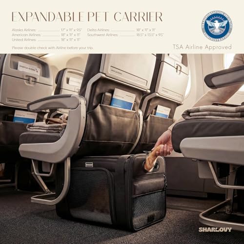 Top-Expandable Pet Carrier with Treat Pet Window,17x11x9.5 Airline Approved