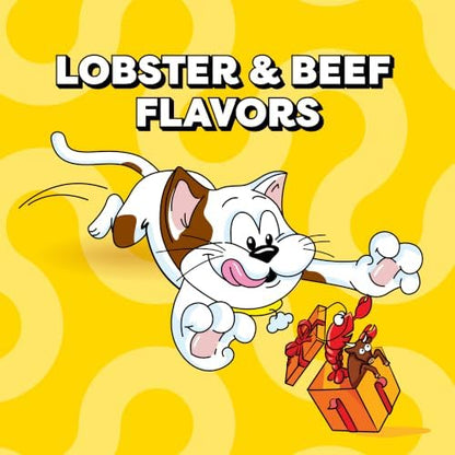 Temptations Birthday Crunchy and Soft Cat Treats, Lobster & Beef, 16 oz