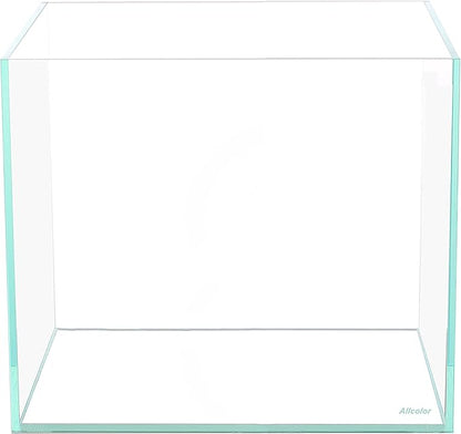 Allcolor Ultra Clear Rimless Aquarium Tank 6-60 gallons Low Iron Glass (7Gal - Top Glass Canopy)