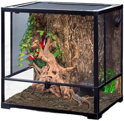 Hamiledyi 2PCS Cork Terrarium Background 15.7 x 11.8in Natural Cork Large Bark Backdrop Reptile Climbing Mat Habitat Decor Accessories for Beared Dragon Lizard Gecko Spider Chameleon Tortoise