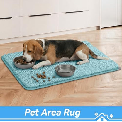 Bcoimo Super Absorbent Dog Door Mat, 36"*24" Anti Slip Mat for Muddy Paws