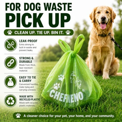 Cat Litter Waste Bags (500 ct., Green) Bulk Dog Poop Bags with Easy Tie Handles Lavender Scented Cat Litter Poop Diaper Bag Disposable Sanitary Pad Waste Bags (500 Bags)
