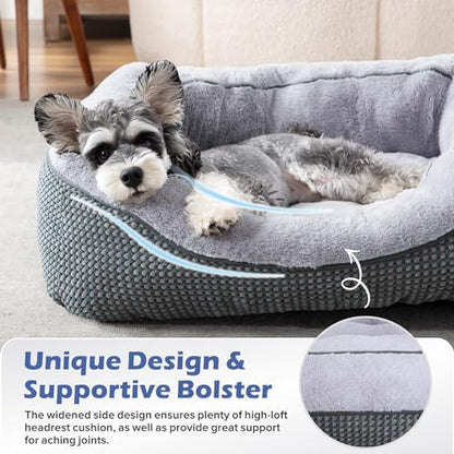 INVENHO Large Dog Beds Large Sized Dog, Washable Orthopedic Warming Soft Sleeping Durable with Anti-Slip Bottom