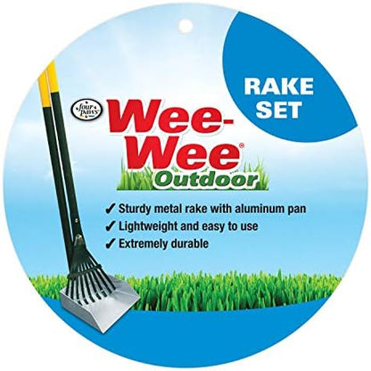 Four Paws Dog Rake & Scooper Set for Pet Waste Pick-Up, Small, 2 Count